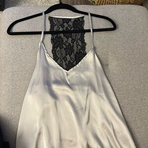 Silk and Lace Tank Flowy Tank Top